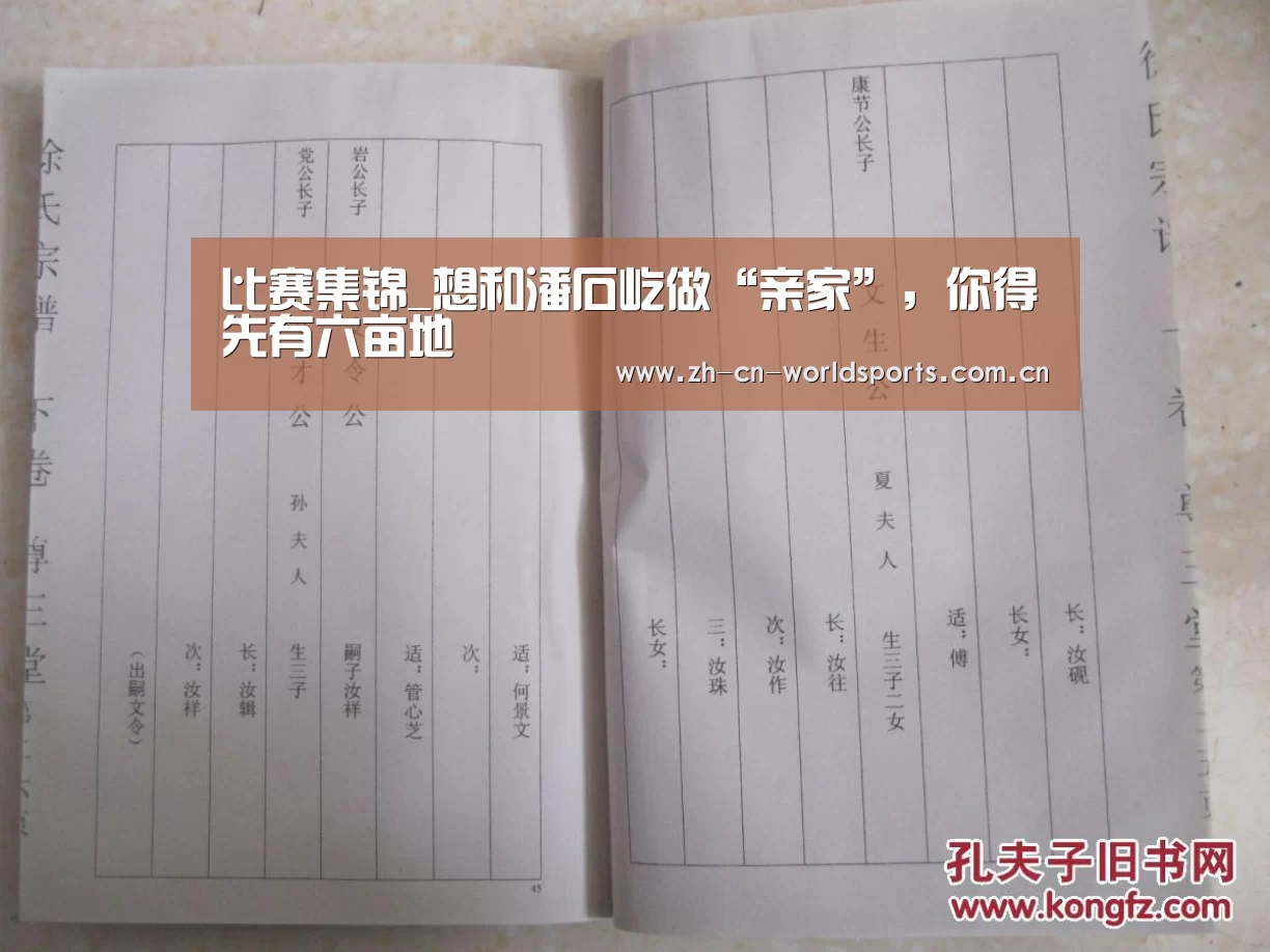 比赛集锦_想和潘石屹做“亲家”,你得先有六亩地(图4) 世界杯